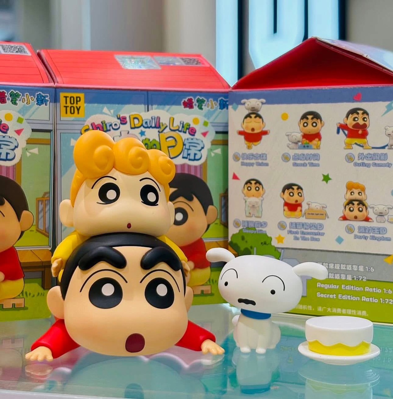 โมเดล ได้ 1ตัว - Crayon Shinchan - Shiro’s Daily Life Series by Top Toy