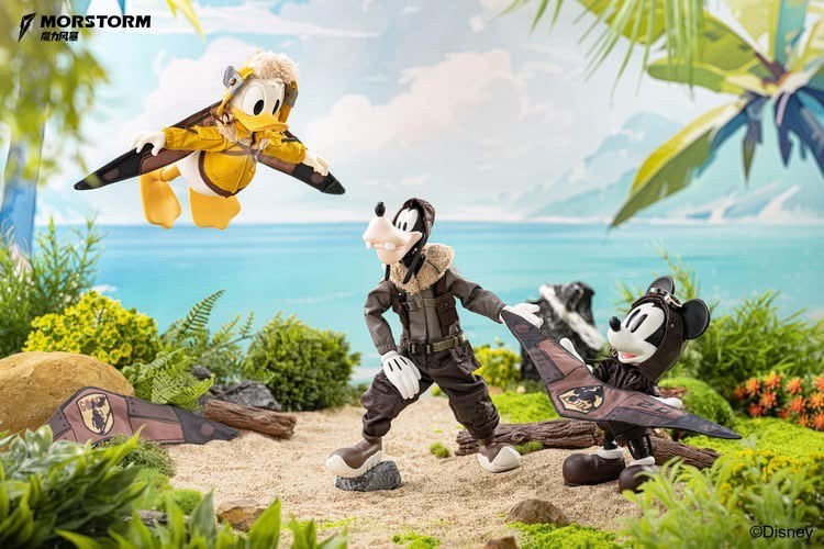Pre-order : Disney Pilot Series Mickey, Donald Duck & Goofy Action Figure (Set of 3) by Morstorm
