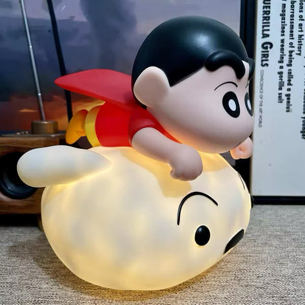 โคมไฟชินจัง - Crayon Shinchan Riding Shiro Night Light Lamp