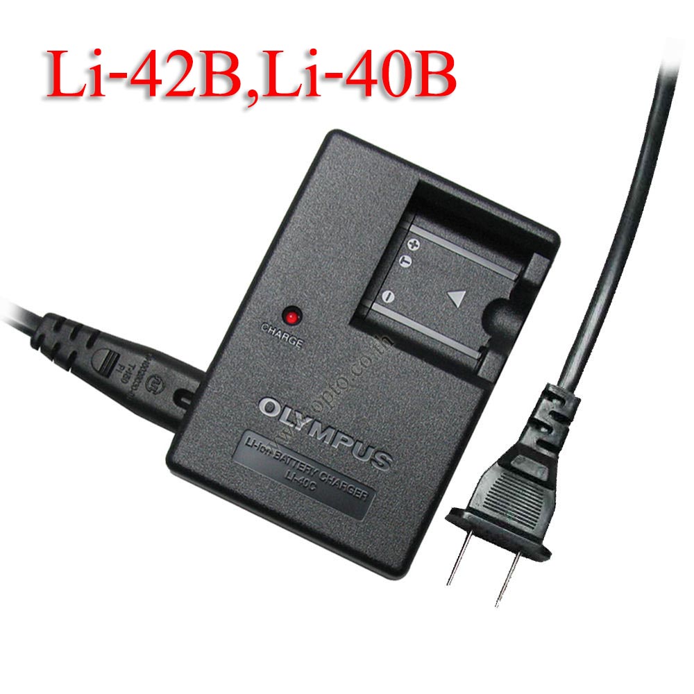 Li-40C Battery Charger แท่นชาร์จสำหรับแบตเตอรี่โอลิมปัส OLYMPUS Li-42B Li-40B