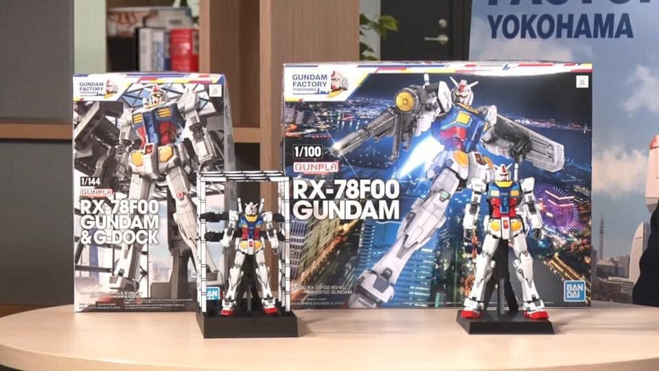 GUNDAM FACTORY YOKOHAMA 1/144 RX-78F00 Gundam & G-Dock Plastic Model by Premium Bandai
