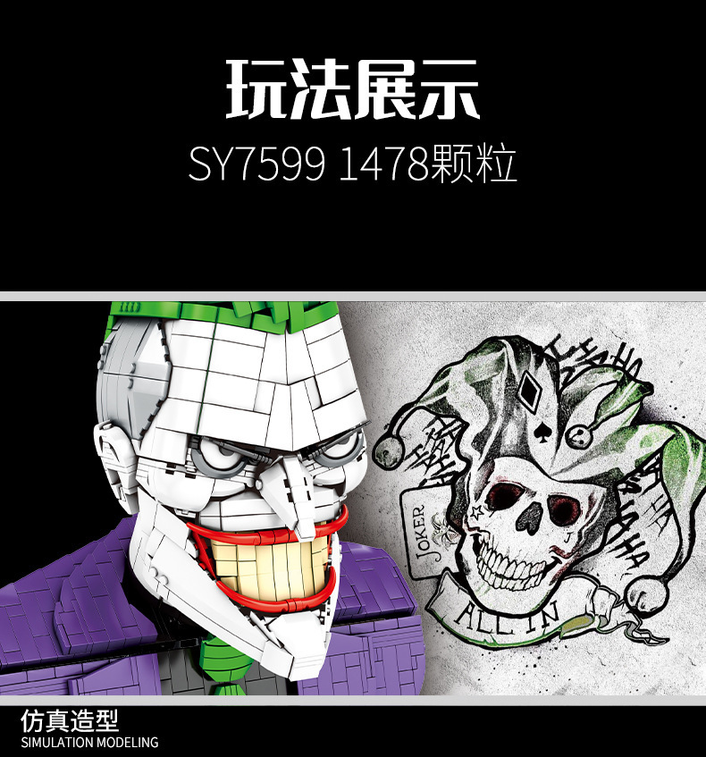 Sy 7599 Joker Burt 1487pcs