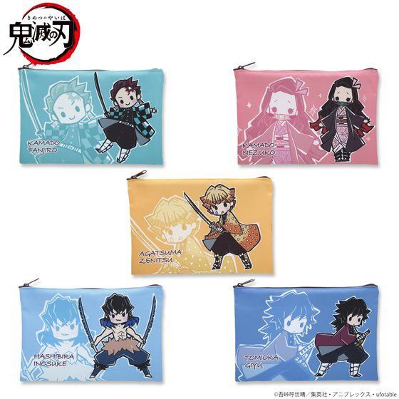 PRE-ORDER : Demon Slayer: Kimetsu no Yaiba Motif Pattern Flat Pouch