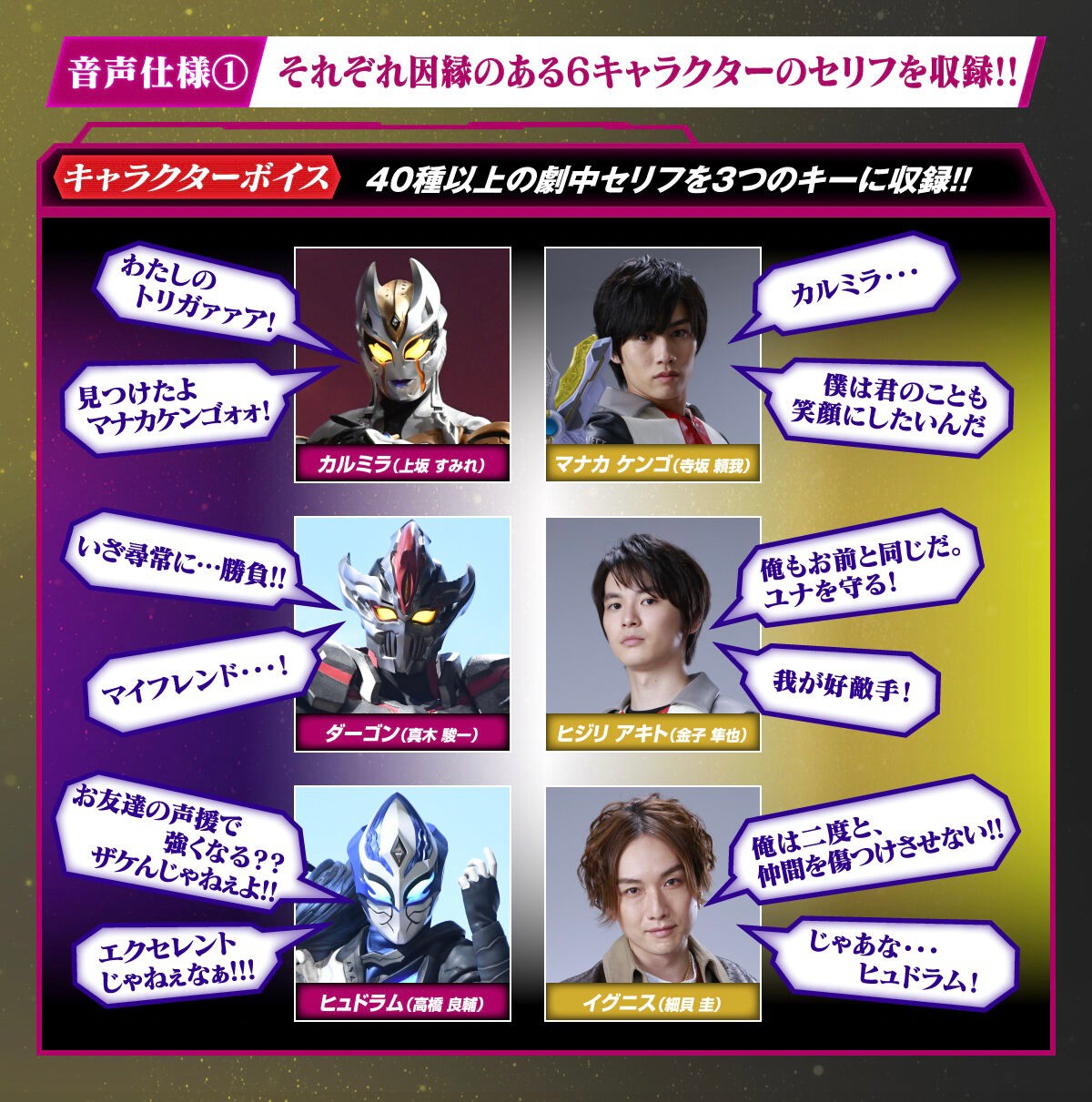 PRE-ORDER : Ultraman Trigger DX Guts Hyper Key Premium Darkness 3 Giant Key Set