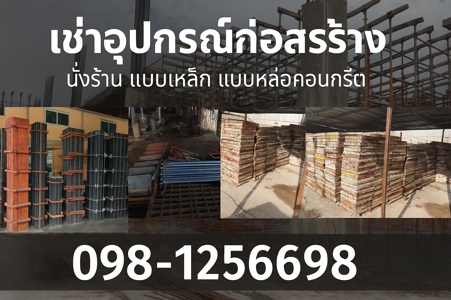 เช่าอุปกรณ์ก่อสร้าง นั่งร้าน แบบเหล็ก