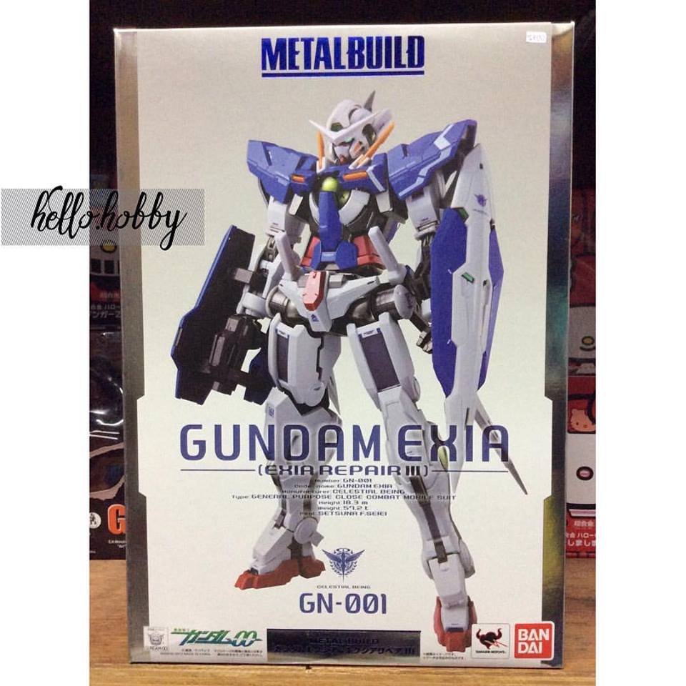 Metal Build gundam exia & exia repair lll (repeat) by Bandai