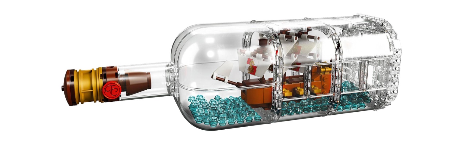 Lepin 16051 Ship in a Bottle 1078pcs