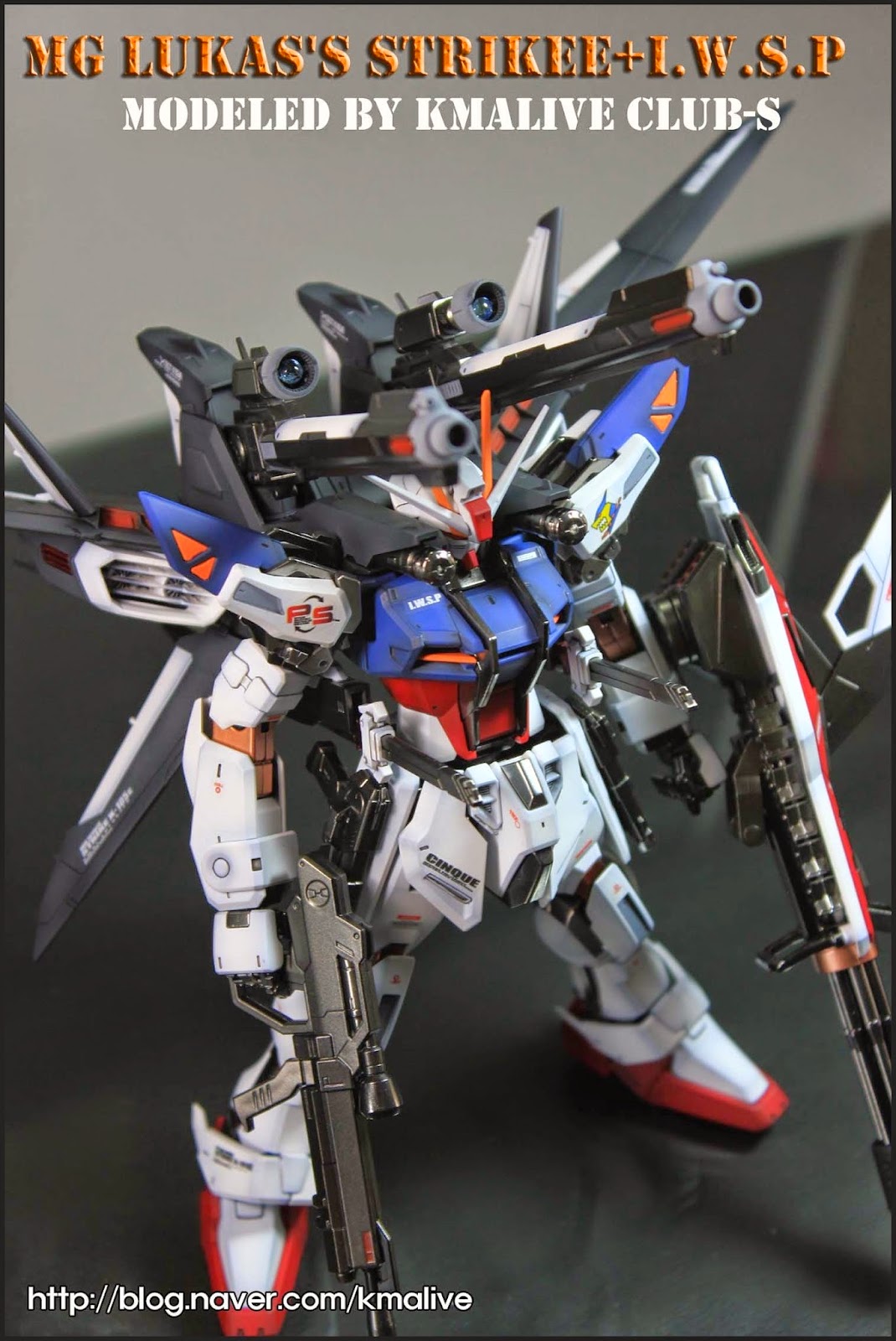 MG 1/100 GAT-X105E Strike E+I.W.S.P Lukas O'Donnell Custom by Bandai