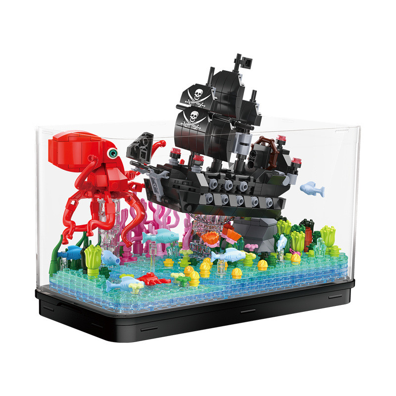 Zhe gao 662009 Pirate of The Caribbean 697pcs (มีไฟ)