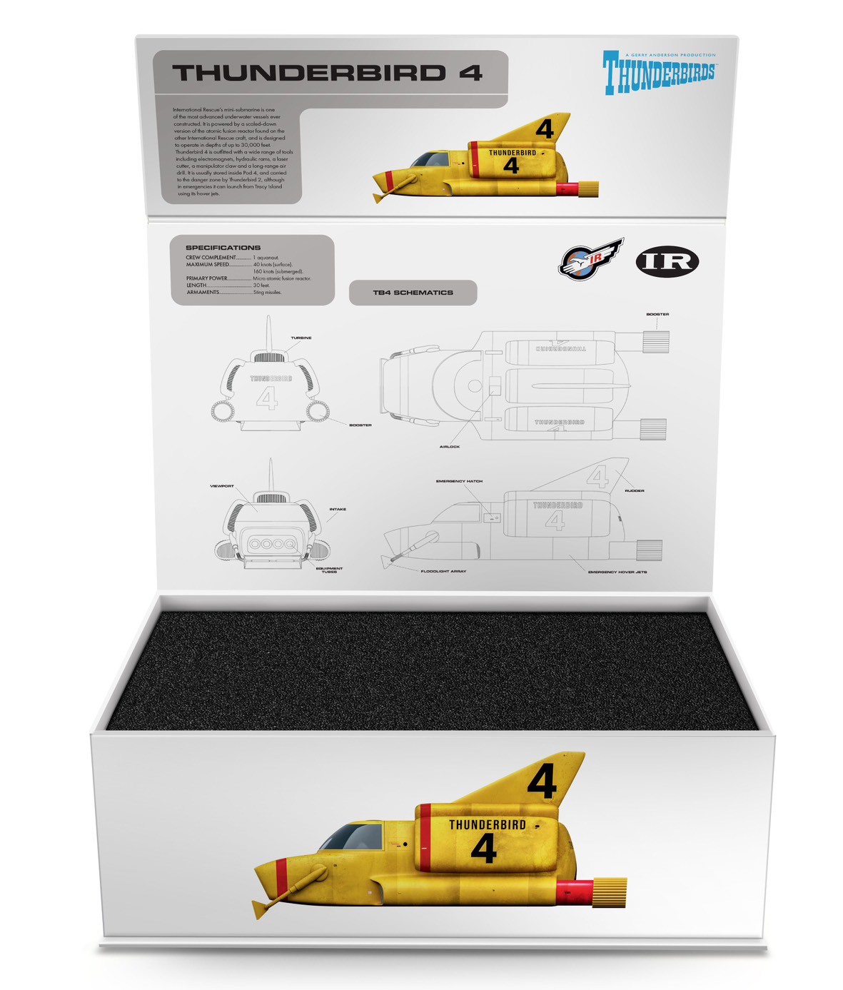 Pre-order : Thunderbirds: Thunderbird 4 Die-Cast Plastic Model by Bellfine