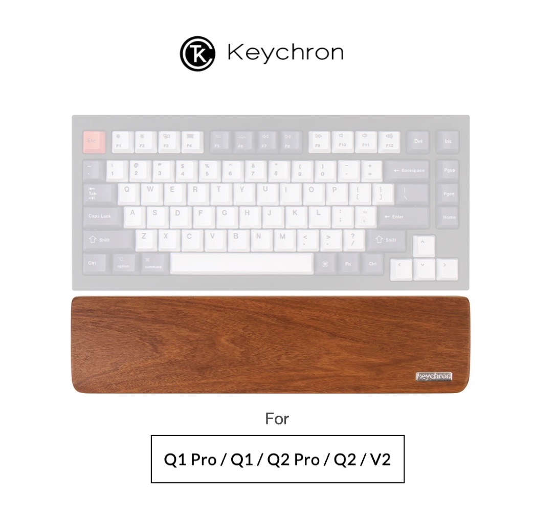 Keychron Wooden Palm rest ของแท้ 100% ที่รองข้อมือแป้นพิมพ์ แบบไม้ สำหรับ K2,K6,K6 Pro,K3,K3 Pro,K7,K7 Pro,S1,K4,K8,K8 Pro,C1,K12,Q4,Q4Pro,V4,Q60,C2,K10,Q1 Pro,Q1,Q2,V2,Q6,V6,K10 Pro