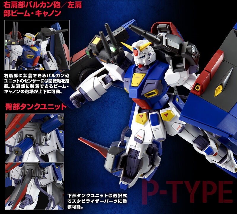 PRE-ORDER : MG 1/100 Mission Pack P-Type (for Gundam F90) Plastic Model