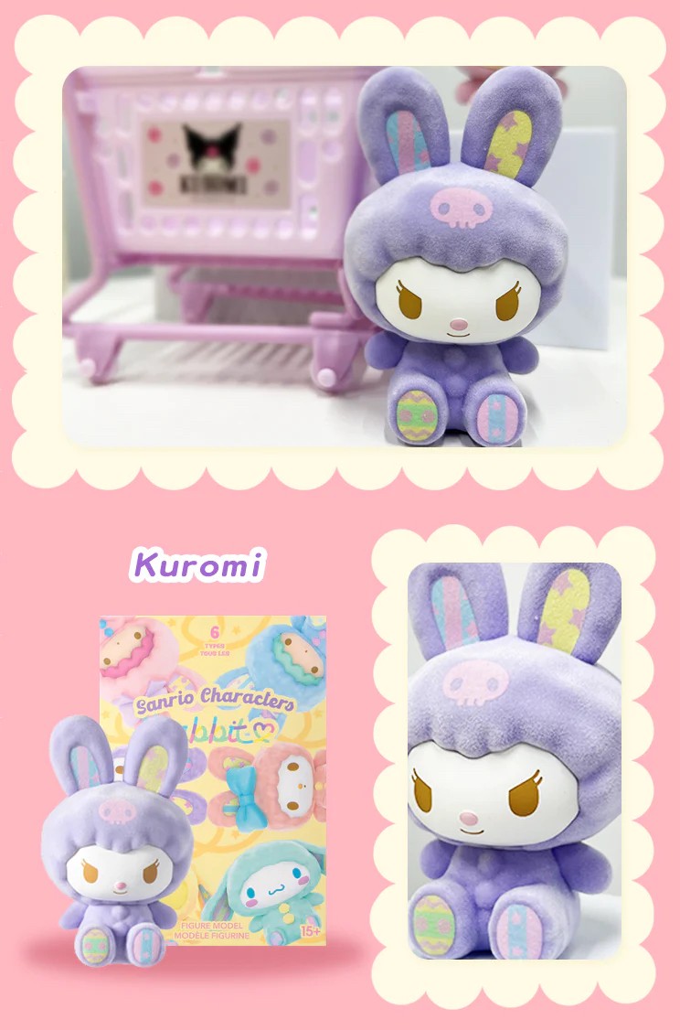 Sanrio Characters Rabbit Flocking Series by Miniso (Set of 6)