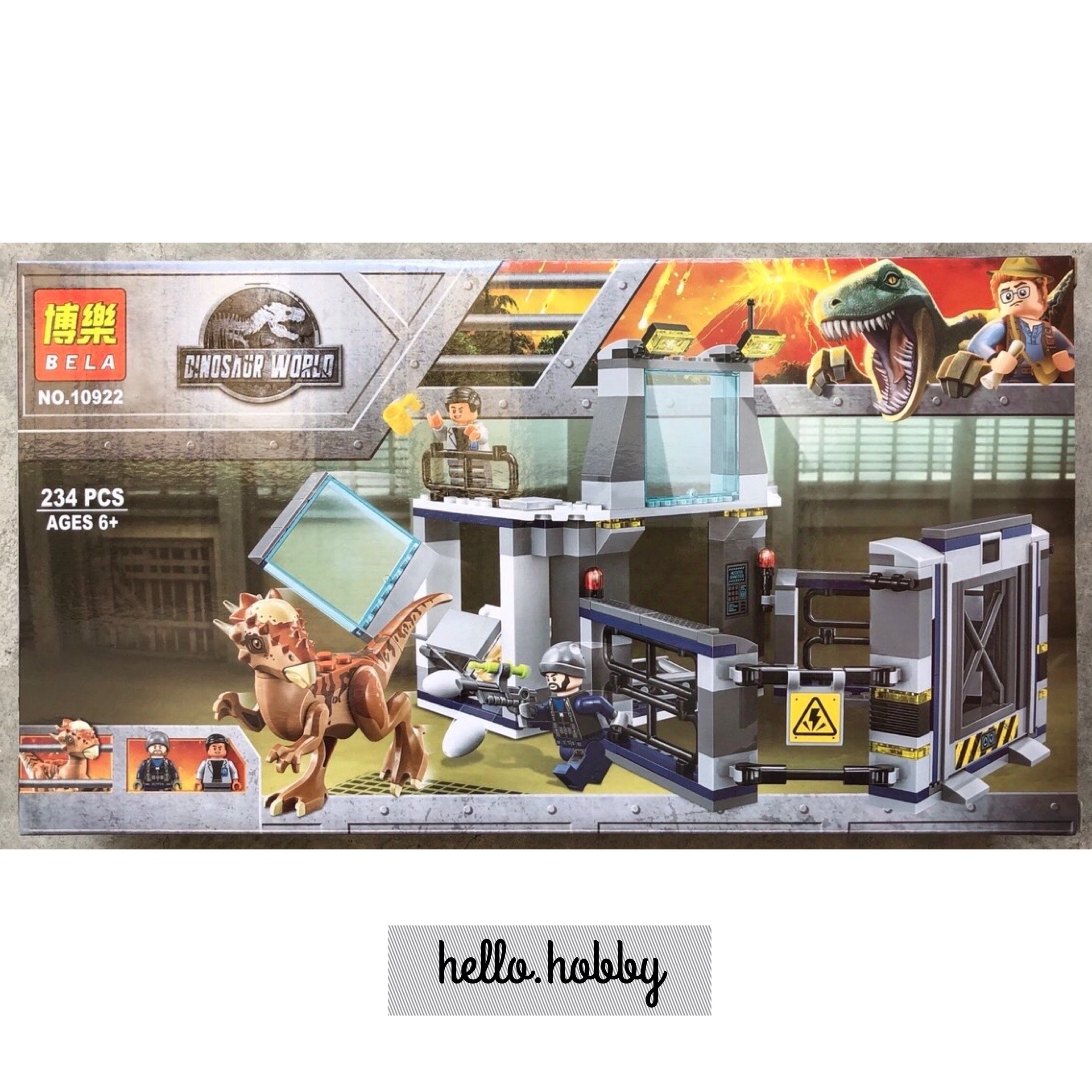 Bela 10922 Jurassic World Stygimoloch Breakout 234pcs
