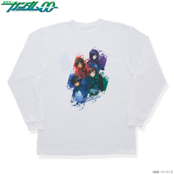 PRE-ORDER : Mobile Suit Gundam 00 Character Illustration Long Sleeve T-shirt