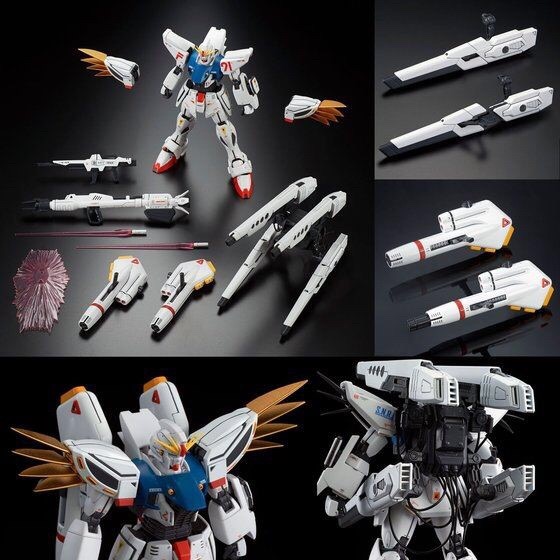 PRE-ORDER : MG 1/100 GUNDAM F91 VER. 2.0 BACK CANNON TYPE & TWIN VSBR SET UP TYPE PLASTIC MODEL