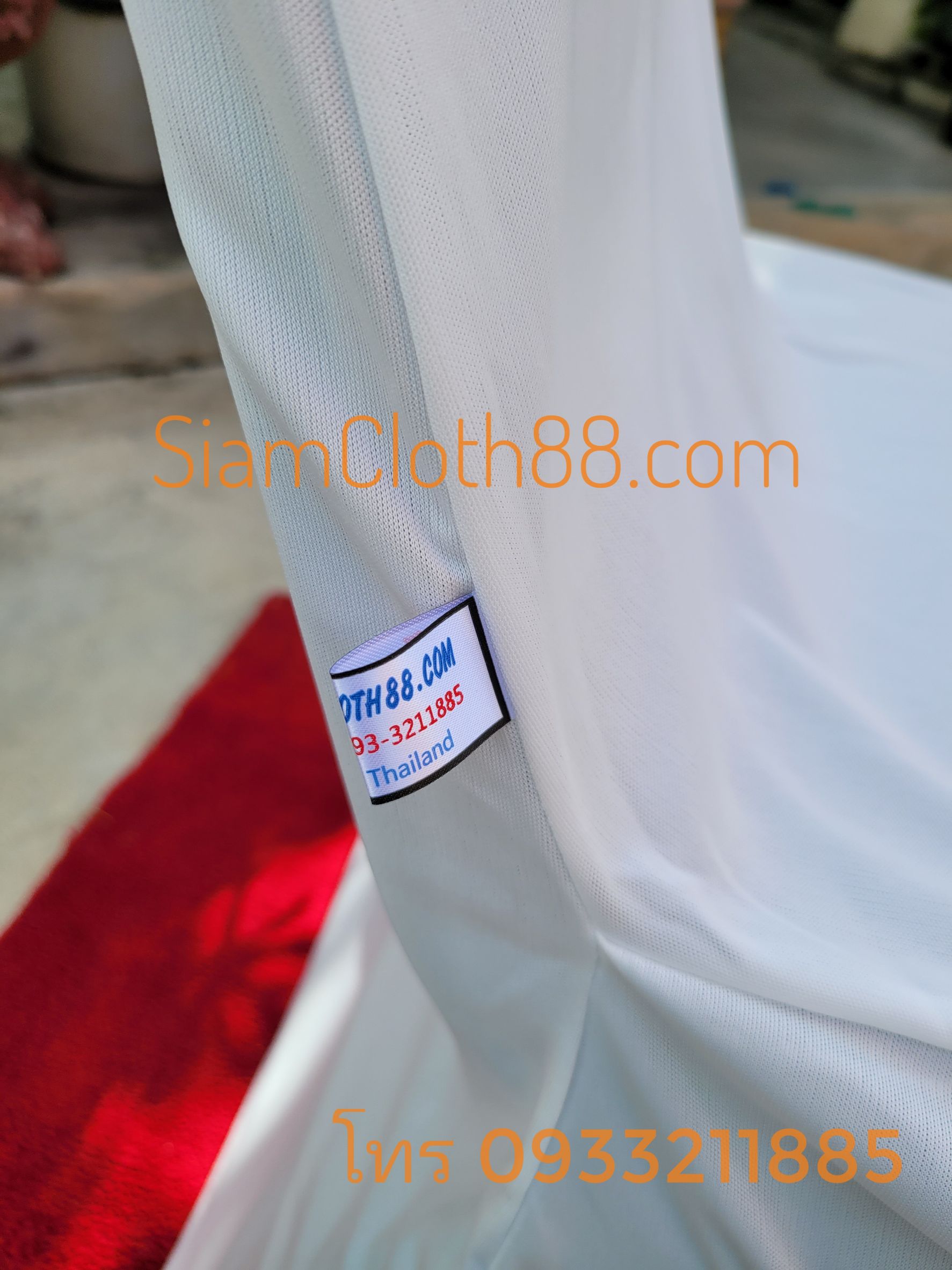 ผ้าคลุมเก้าอี้นวมเหล็ก ทรง A แบบเรียบ