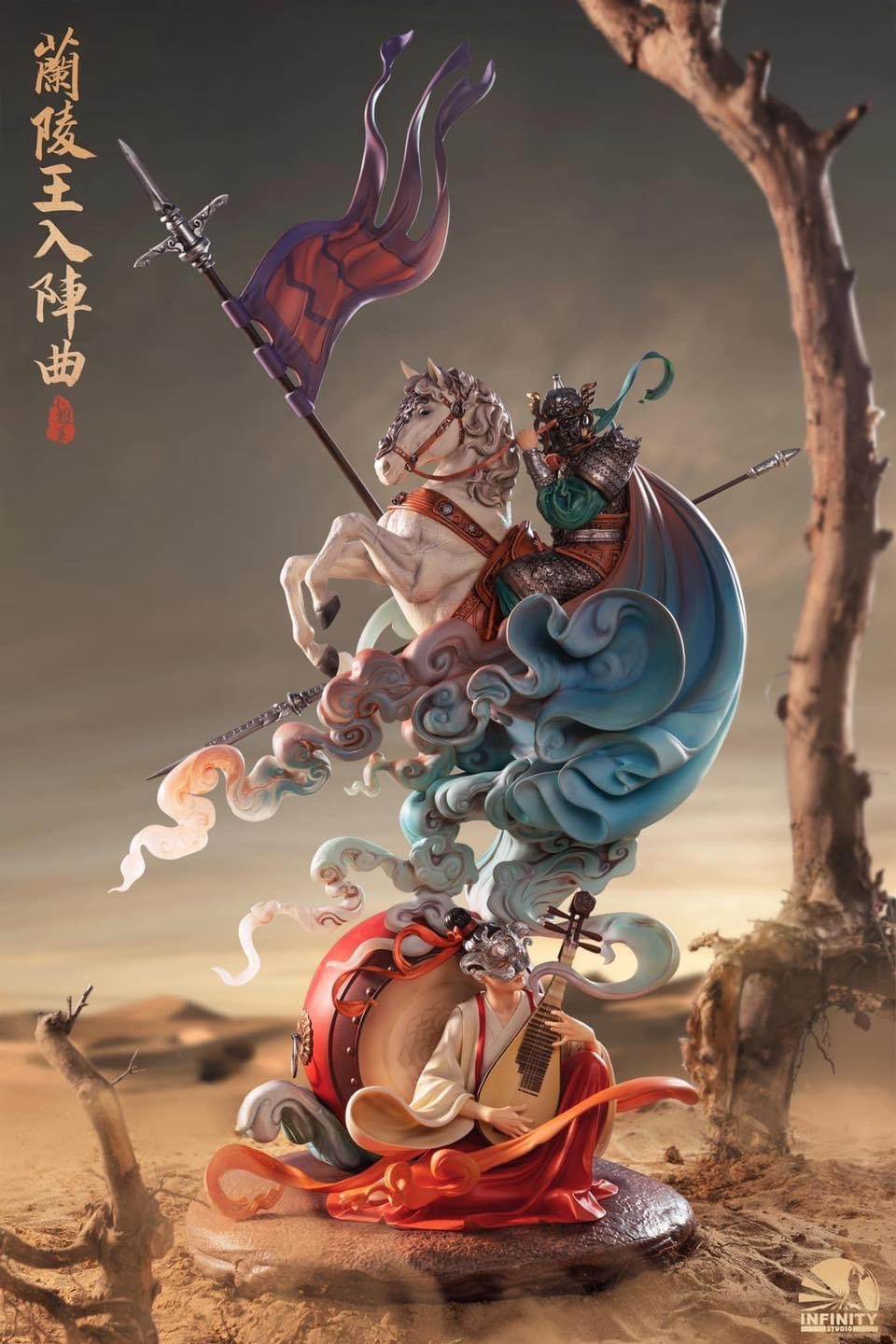 Pre-order : Elegant Beauties Series - Prince Lanling in Battle by Infinity Studio