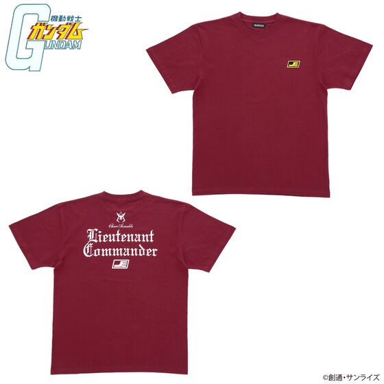 PRE-ORDER : Mobile Suit Gundam Rank Insignia Motif Series T-shirt