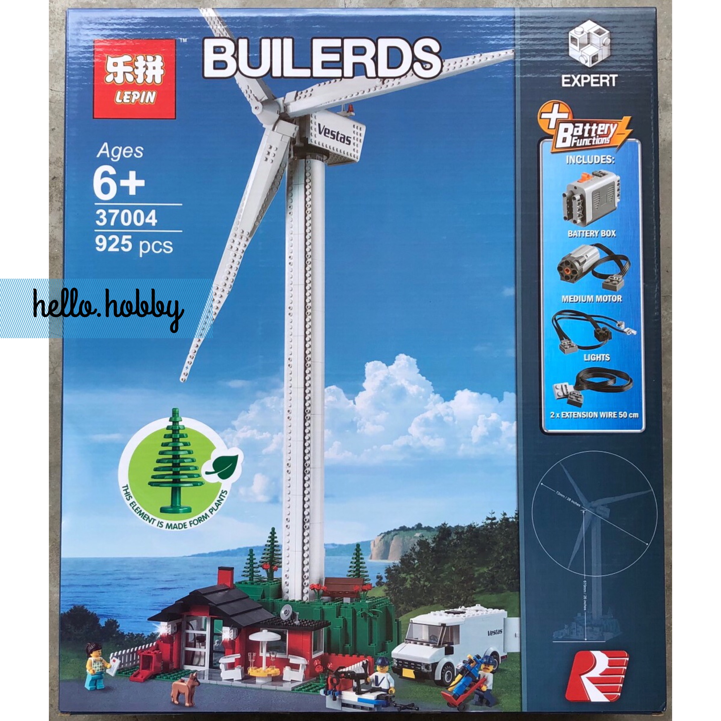 Lepin 37004 Vestas Wind Turbine 925pcs