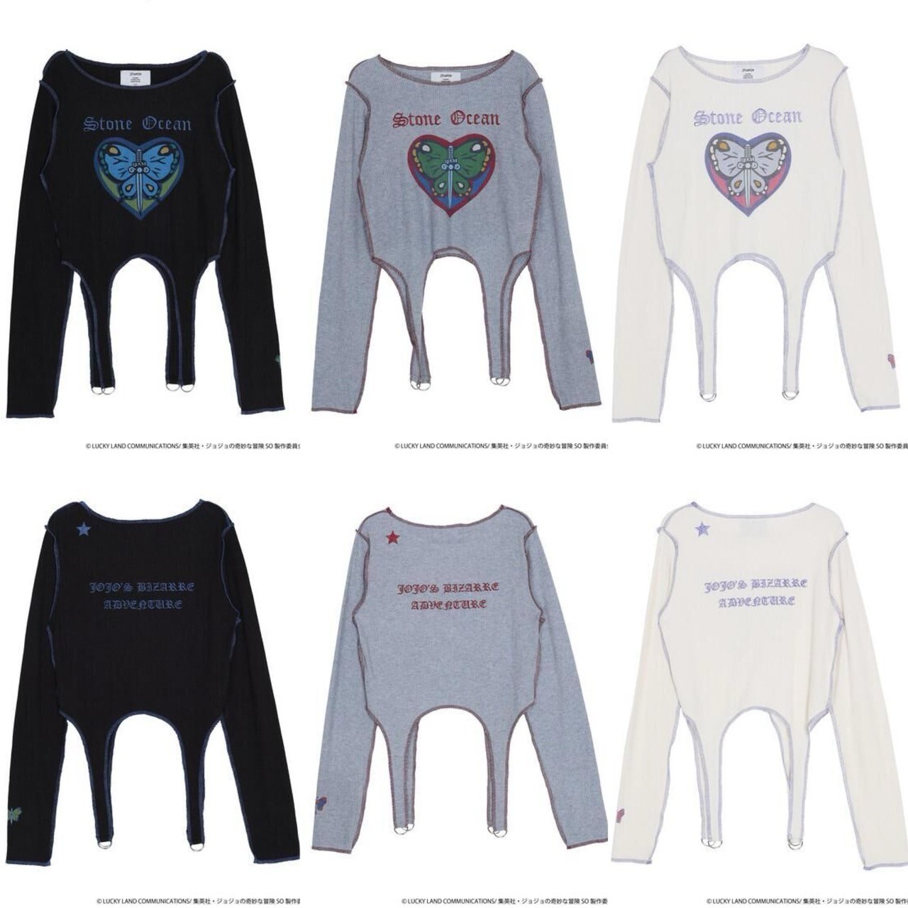 PRE-ORDER : JoJo's Bizarre Adventure Stone Ocean x jouetie Garter Fit T-Shirt