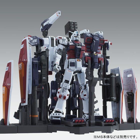 PRE-ORDER : MG 1/100 Weapon & Armor Hanger FOR Full Armor Gundam Ver. Ka (GTB ver) Plastic Model