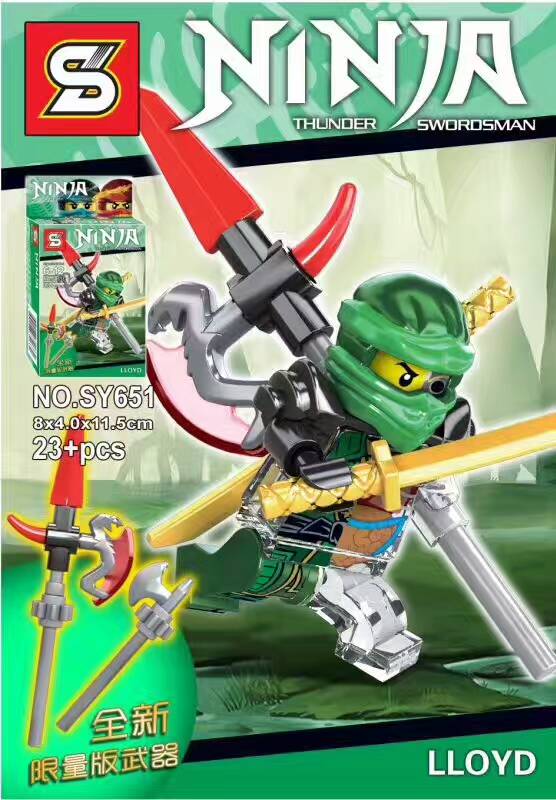 SY 651 Ninjago with Half Transparent Bodies
