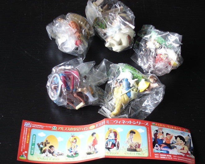 กาชาปอง Kaiyodo Movic K&M Mini Vignette Series The World Masterpiece Theater: Heidi, A Girl of the Alps Gashapon (Set of 5) by Kaiyodo