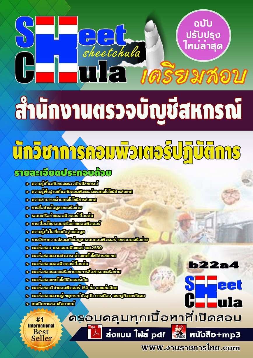 b22a4 - นักวิชาการคอมพิวเตอร์ปฏิบัติการ สำนักงานตรวจบัญชีสหกรณ์