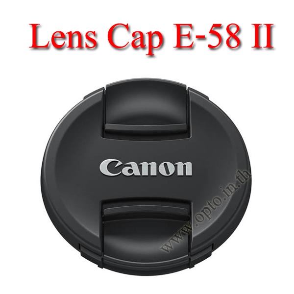 E-58 II Lens Cap Canon Logo 58mm. ฝาปิดหน้าเลนส์แคนน่อน