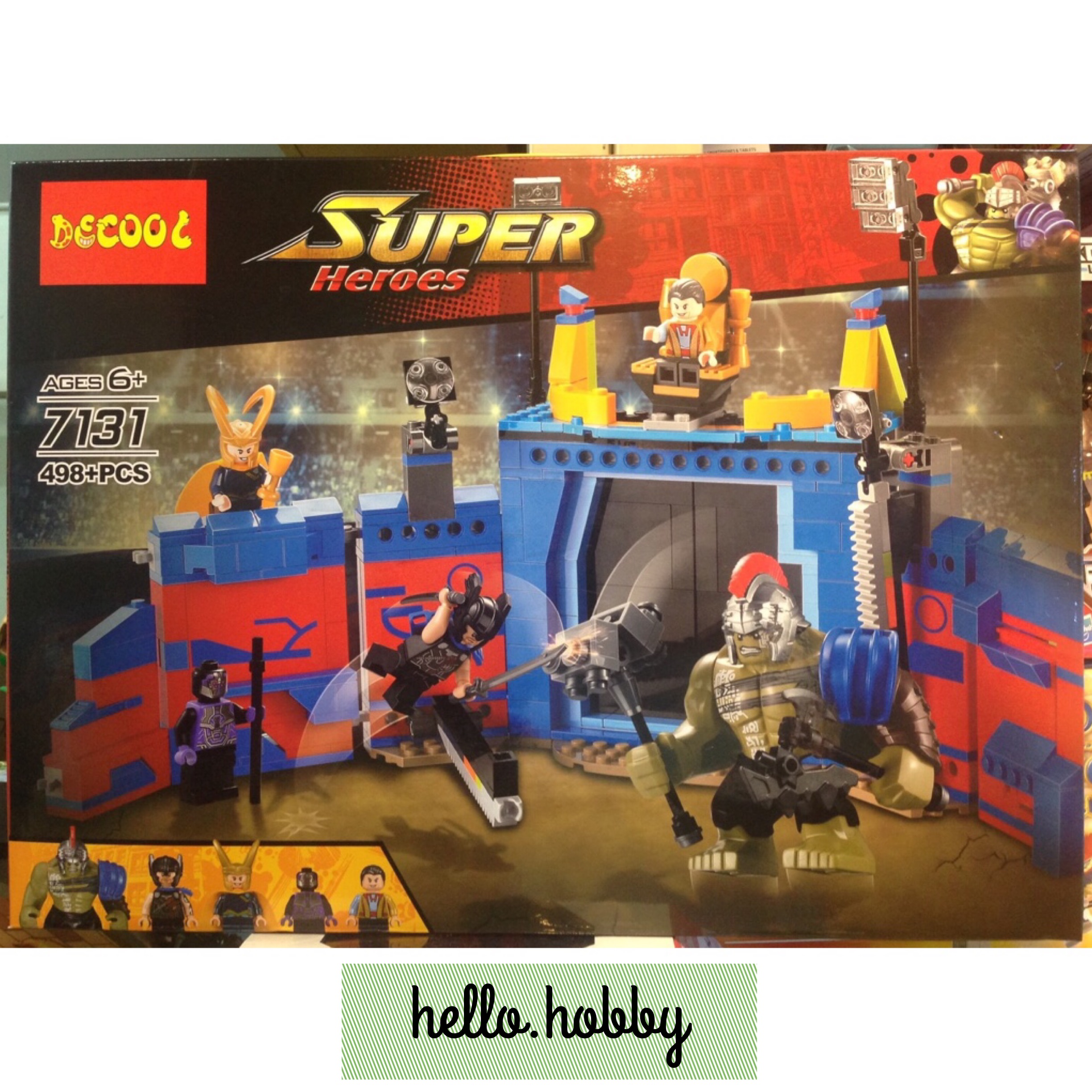 Decool 7131 Super Heroes Thor vs. Hulk Arena Clash 498pcs