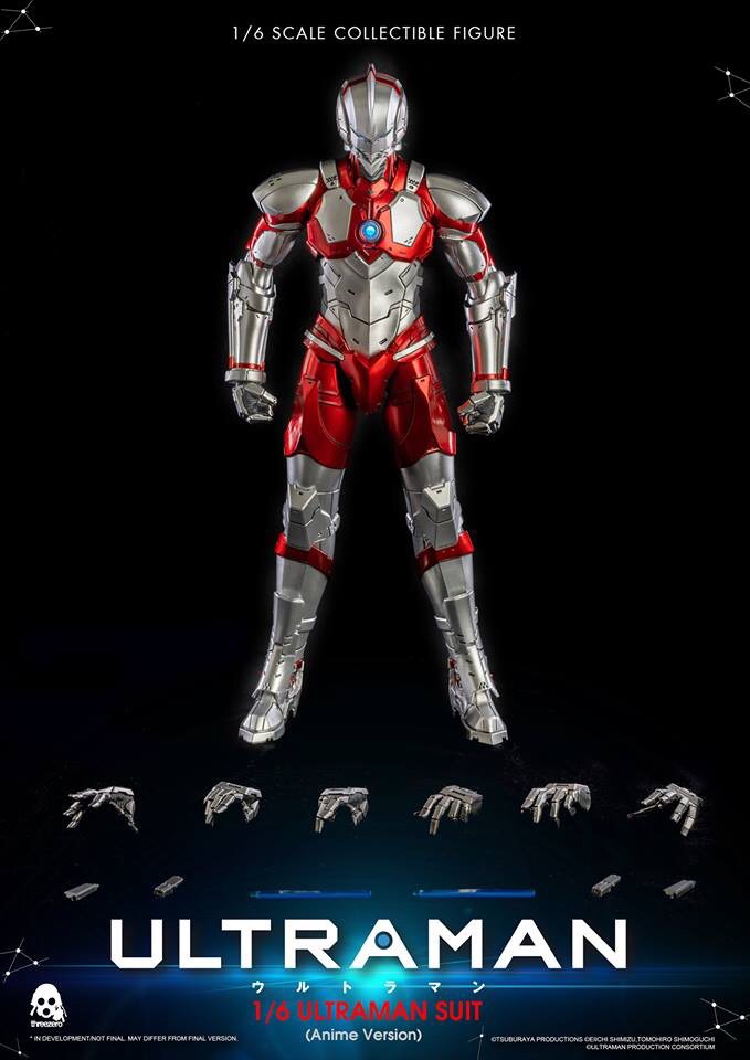 PRE-ORDER : Ultraman Suit (Anime Version) 1/6 Scale Collectible Figure By THREEZERO