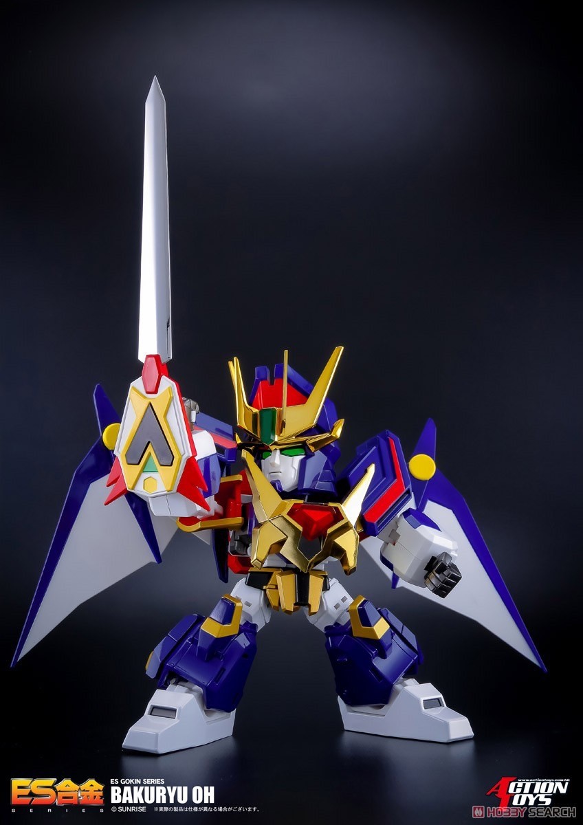 หุ่นเหล็ก SD - ES Gokin - Matchless Raijin-Oh - Bakuryu-Oh by Action Toys