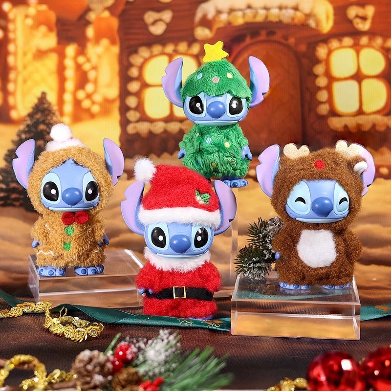 ตุ๊กตาสติทช์คริสมาส ลิขสิทธิ์แท้ ได้ 1ตัว - Disney - Stitch - Christmas Dressed Series by Enesco x Grand Jester Studios