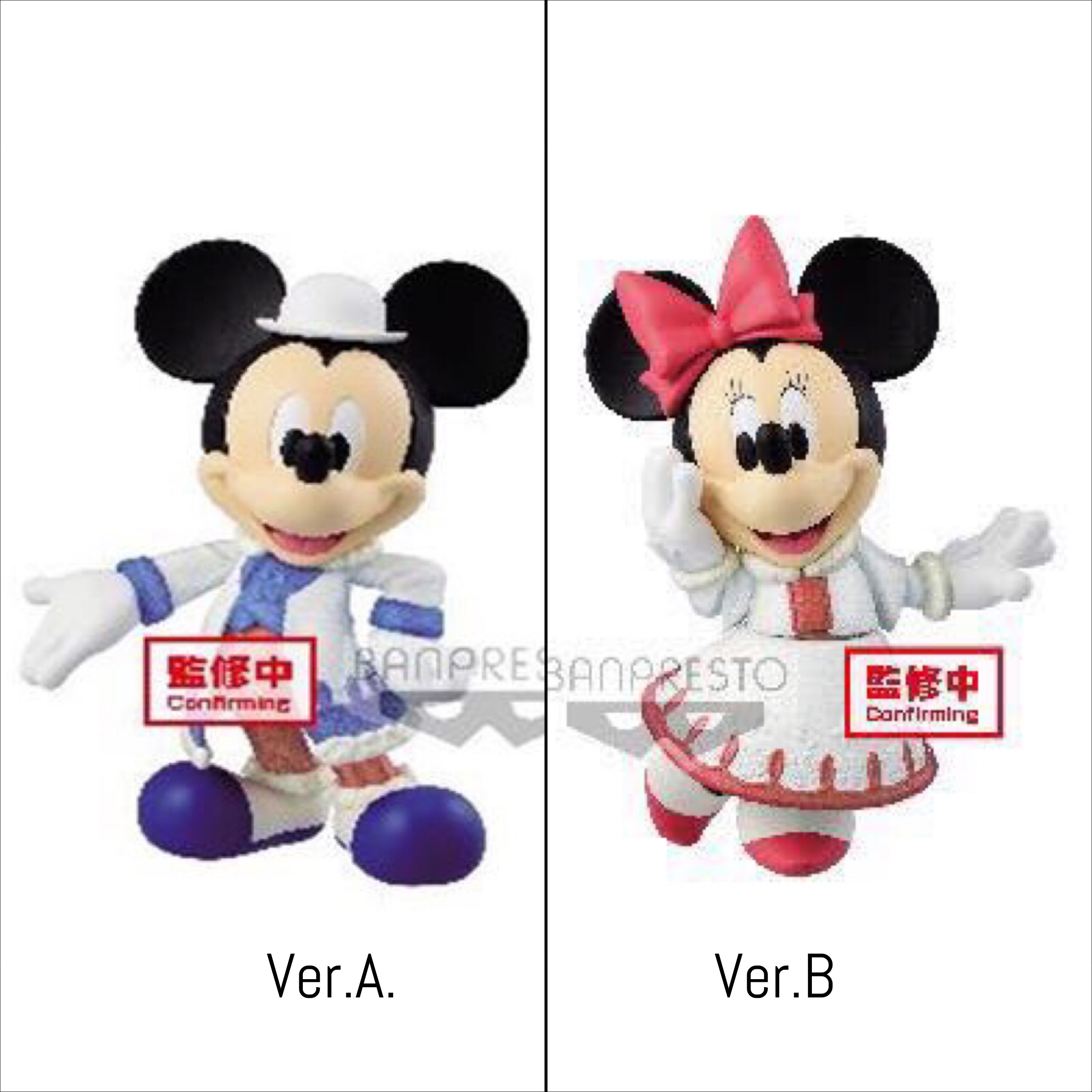Pre-order : DISNEY CHARACTER FLUFFY PUFFY ～MICKEY&MINNIE～(A:MICKEY) / (B:MINNIE)