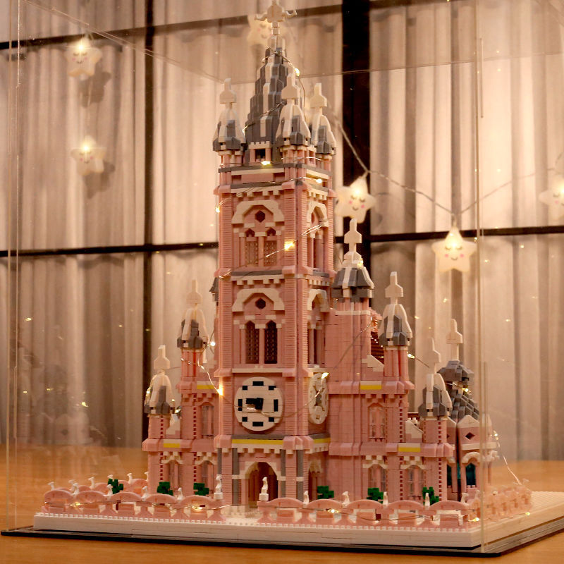 Zhe gao LZ 8052 Ho Chi Minh Pink Church 7017pcs