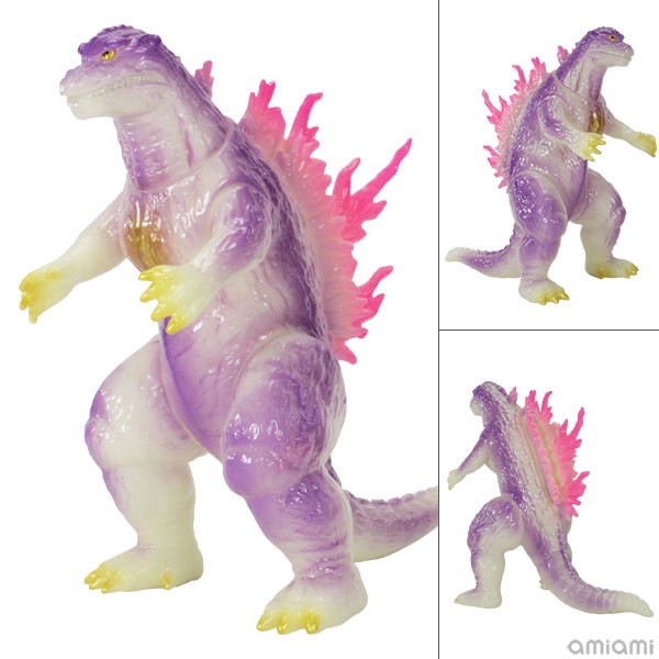 Godzilla - CCP Middle Size Series - Vol.10 Godzilla (1999) Luminous Purple Ver. Soft Vinyl (Lot JP) by CCP