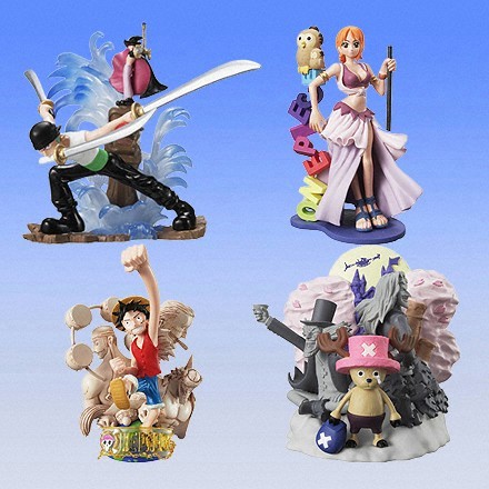 กาชาปอง TV Animation One Piece - Imagination Diorama Gashapon by Bandai (Set of 4)