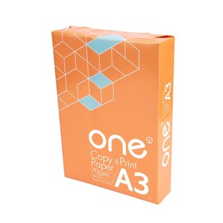 กระดาษถ่ายเอกสาร A3 70แกรม 500แผ่น/รีม ONE