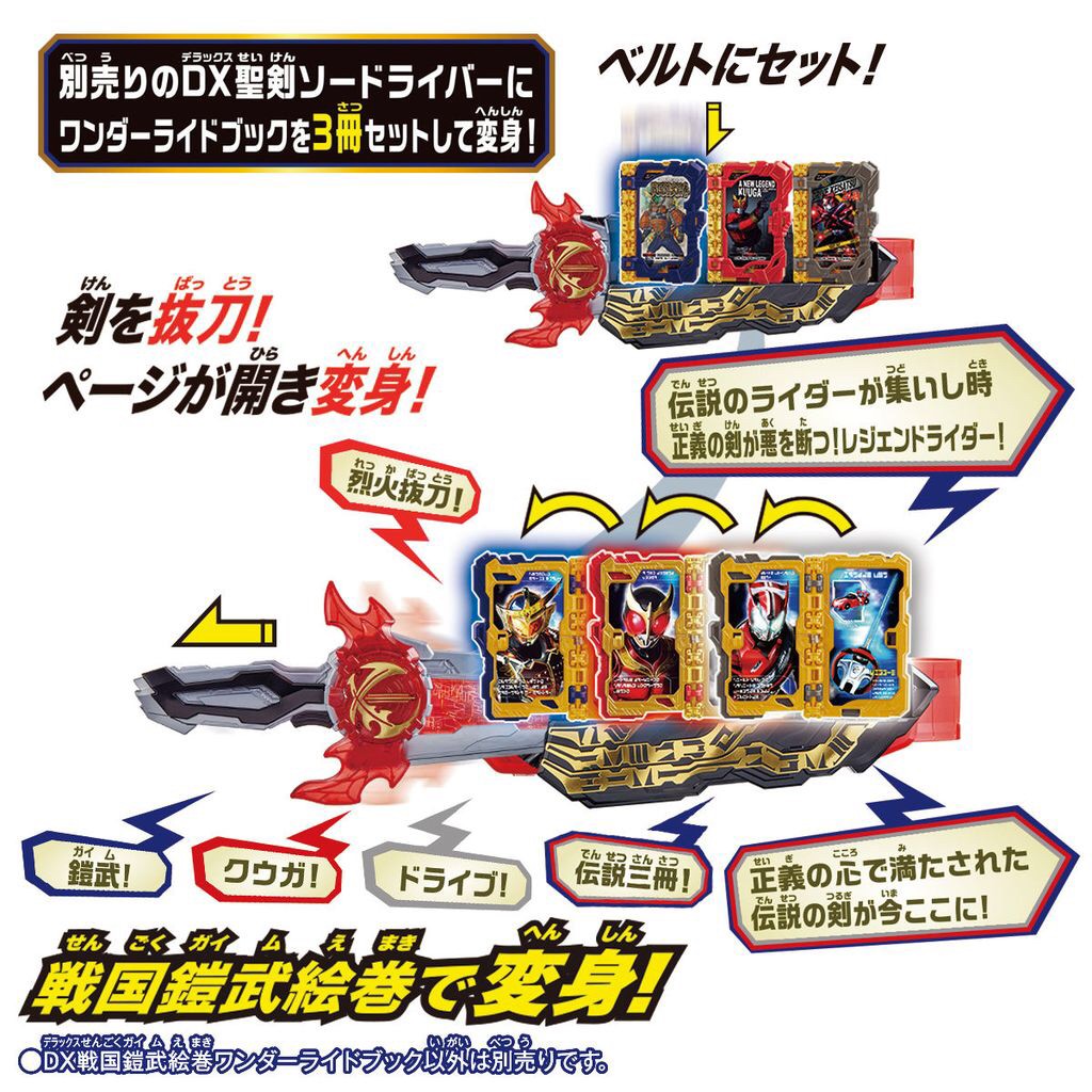 Masked Rider Saber - DX Sengoku Gaim Emaki Wonder Ride Book by Bandai