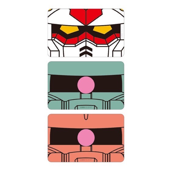 PRE-ORDER : Gundam Series PIICA+ Clear Pass Case 7th Edition Mobile Suit Gundam Face Design Series