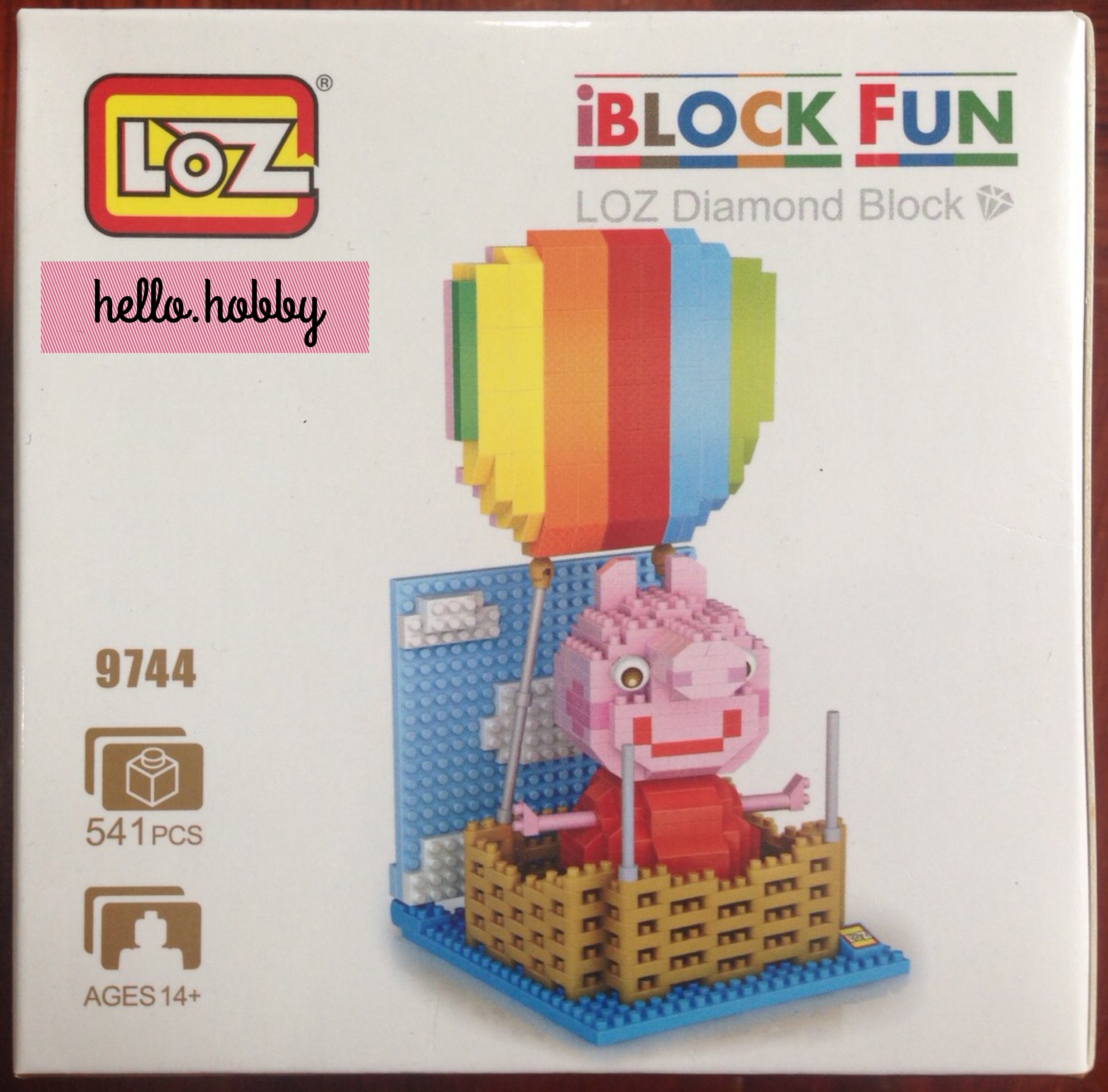 Loz 9744 Peppa Pig Hot Balloon 541pcs