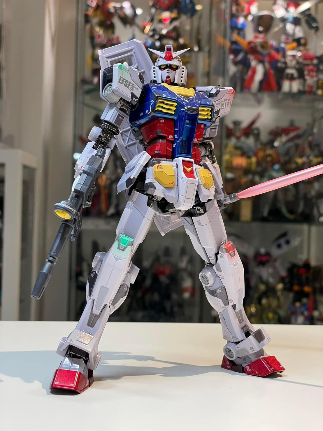หุ่นเหล็ก Gundam - Chogokin X GUNDAM FACTORY YOKOHAMA RX-78F00 GUNDAM -Night illuminated ver.- by Premium Bandai (Lot JP มีกล่องน้ำตาล