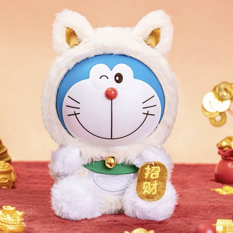 ตุ๊กตาโดเรม่อนกวัก ลิขสิทธิ์แท้ ได้ 1ตัว - Doraemon Doll V1 Wishing Lucky Cat Series by LDCX