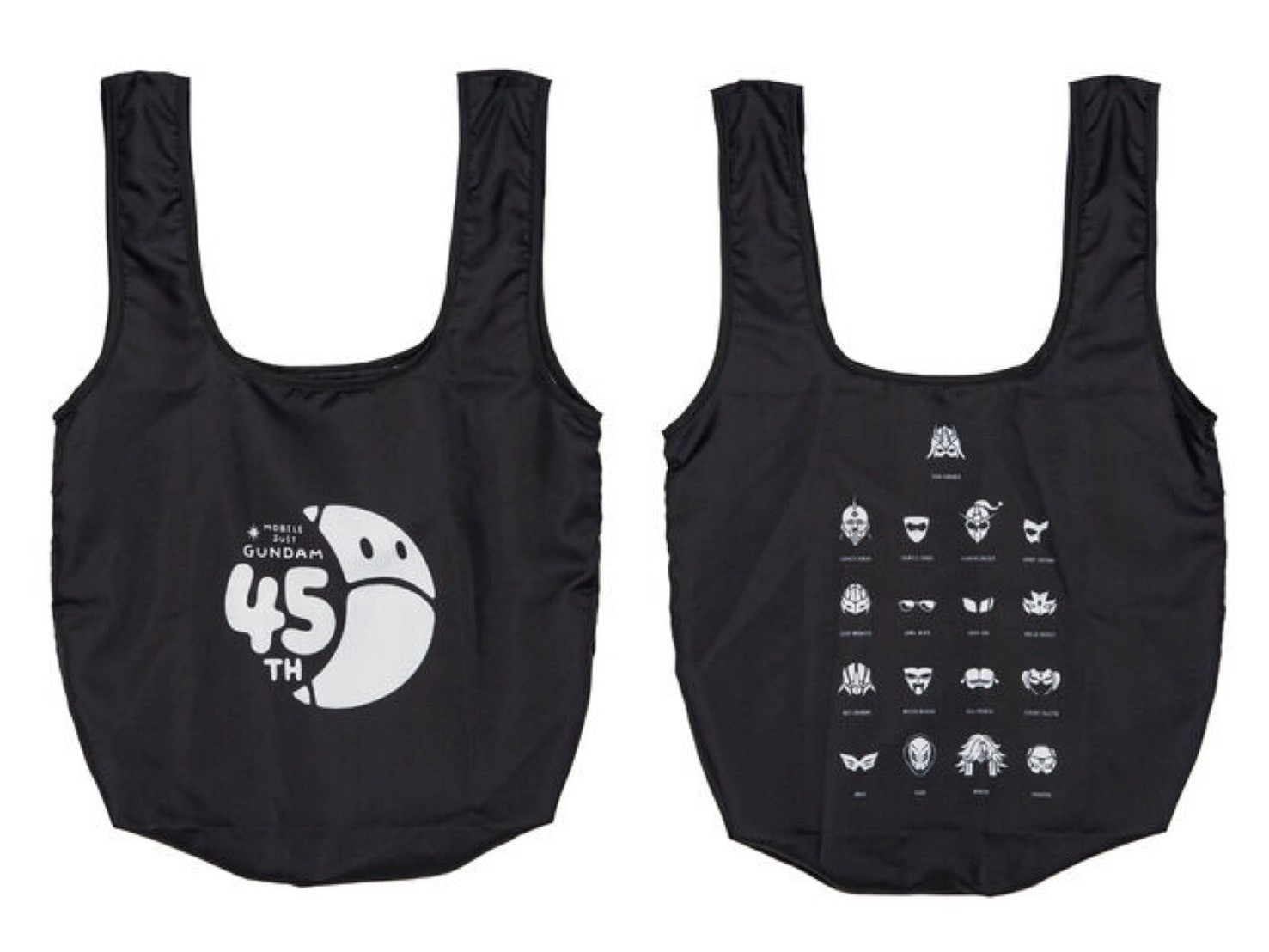PRE-ORDER : Gundam Series 45th Anniversary Mask Collection item Pocketable Eco Bag