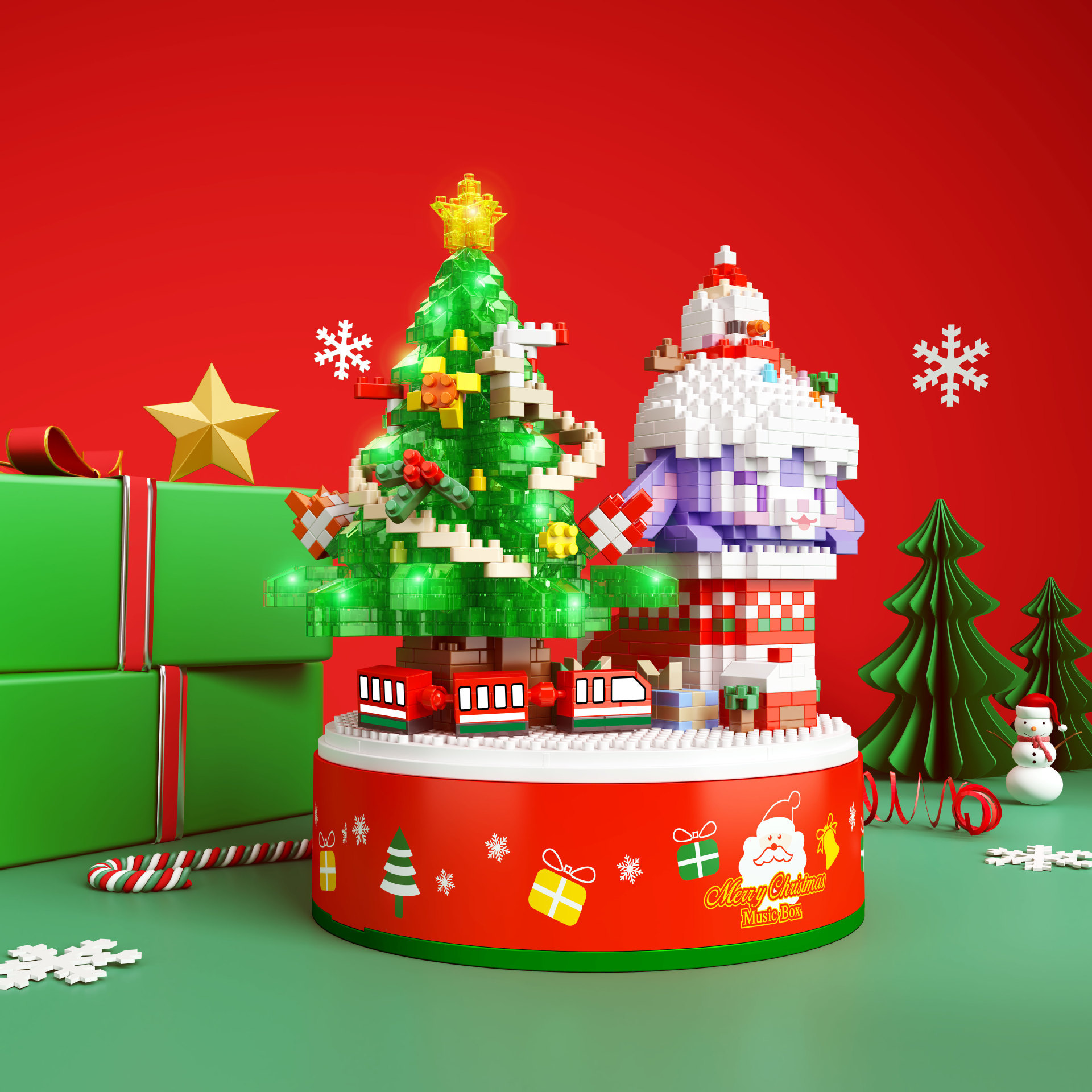 YKO P 2186 - 2190 - Sanrio x Disney Christmas - Stella Lou / Gelatoni / Hello Kitty / My Melody / Cinnamoroll / Pompompurin