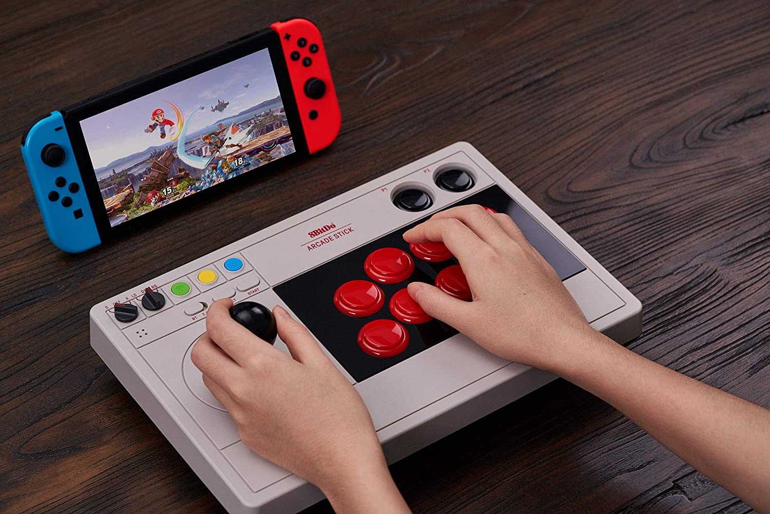 สินค้าอยู่กทม พร้อมส่ง KERRY EXPRESS 8bitdo nintendo switch arcade stick controller