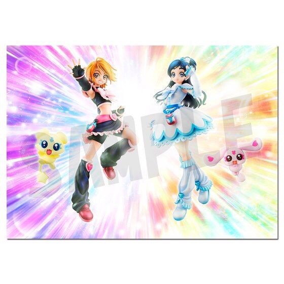 PRE-ORDER : Futari wa Pretty Cure Cure Black & Cure White 2 Figures Set (With Award Picture Sheet)