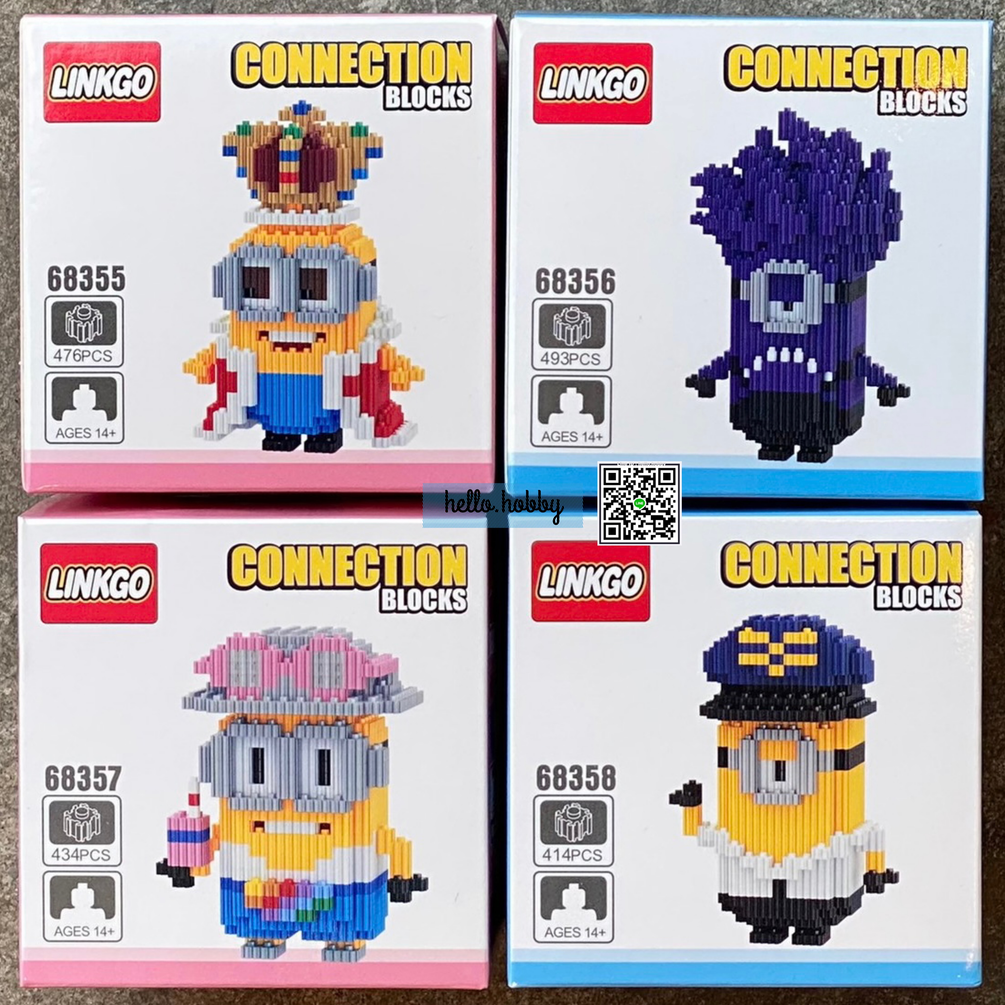 Linkgo 68355-68358 Minion Cosplay