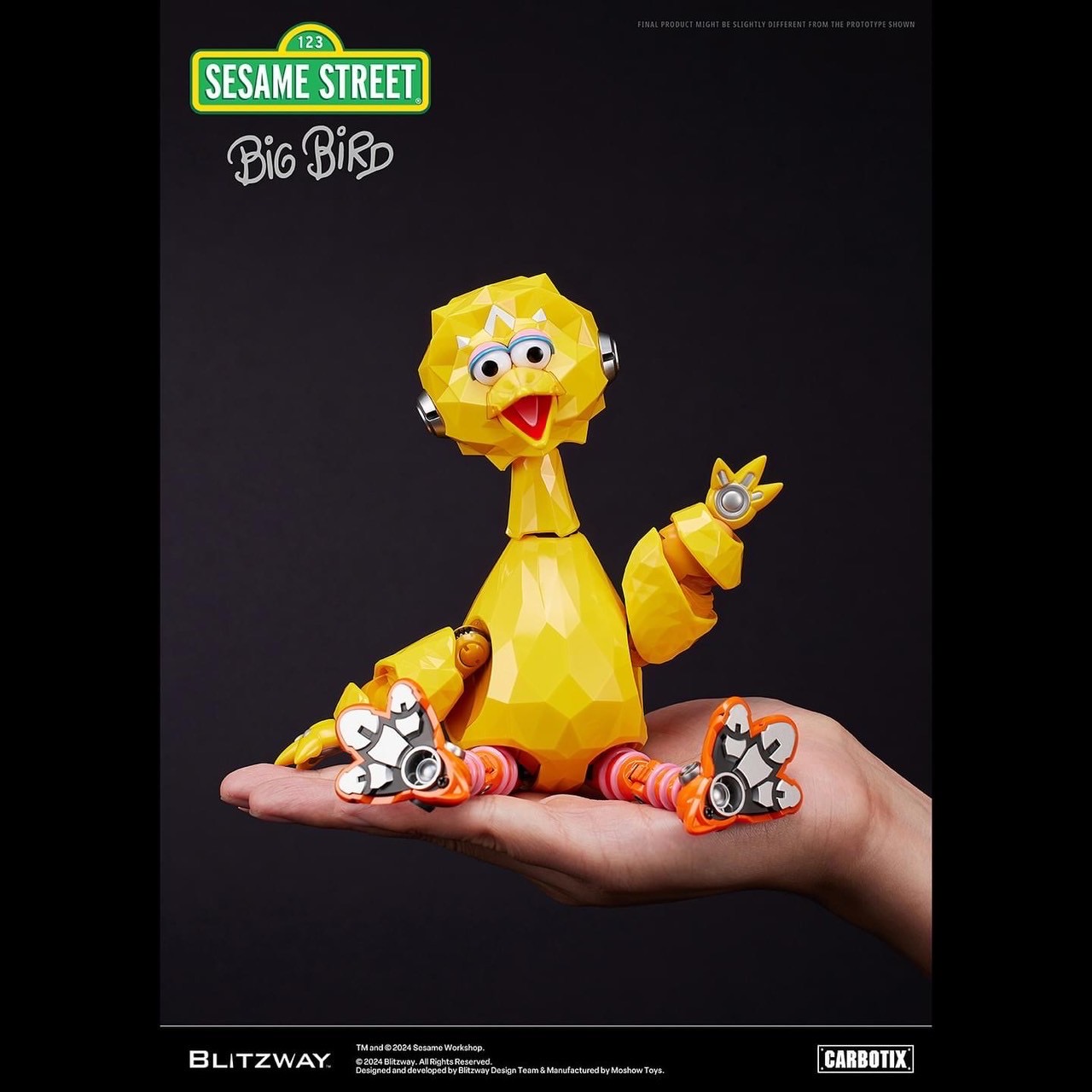 หุ่นยนต์ CARBOTIX - Sesame Street DX Ver. (Set of 3 : Elmo & Cookie Monster & Big Bird) by Blitzway (มีกล่องน้ำตาล)